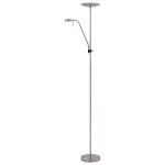 Vidaxl lampadaire 16 w argent 180 cm