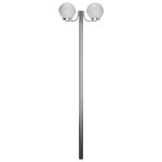 Vidaxl lampadaire de jardin 2 lampes 220 cm