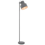 Vidaxl lampadaire mtal gris e27