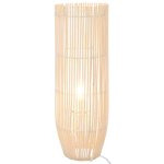 Vidaxl lampadaire sur pied osier blanc 84 cm e27
