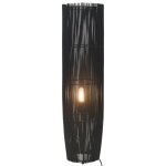 Vidaxl lampadaire sur pied osier noir 61 cm e27