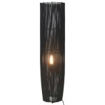 Vidaxl lampadaire sur pied osier noir 72 cm e27