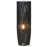 Vidaxl lampadaire sur pied osier noir 84 cm e27