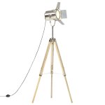 Vidaxl lampadaire  trpied bois de manguier massif 140 cm