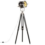 Vidaxl lampadaire à trépied noir bois de manguier massif 171 cm Vidaxl lampadaire à trépied noir bois de manguier massif 171 cm