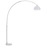 Vidaxl lampe  arc 60 w argent e27 200 cm