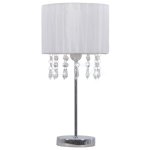 Vidaxl lampe de bureau blanc rond e27