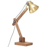 Vidaxl lampe de bureau industrielle laiton rond 58x18x90 cm e27 Vidaxl lampe de bureau industrielle laiton rond 58x18x90 cm e27