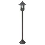 Vidaxl lampe de jardin  piquet 6 pcs e27 110 cm aluminium bronze