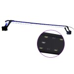 Vidaxl lampe  led d'aquarium avec pinces 90 - 105 cm bleu et blanc
