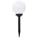 Vidaxl lampe led sphrique solaire d'extrieur 3 pcs 20 cm rvb