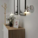 Vidaxl lampe murale 2 pcs pour 2 ampoules e14 gris
