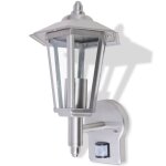 Vidaxl lampe murale extrieure avec capteur acier inoxydable