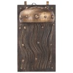 Vidaxl lampe murale en forme de m�duse fer et bois massif de manguier