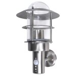 Vidaxl lampe murale de patio acier inoxydable