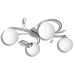 Vidaxl lampe plafond avec feuilles acryliques verres souffls 4 ampoules g9