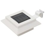 Vidaxl lampe solaire  led carre d'extrieur 6 pcs 12 cm blanc