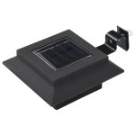 Vidaxl lampe solaire  led carre d'extrieur 6 pcs 12 cm noir