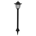 Vidaxl lampe solaire  led d'extrieur 3 pcs noir
