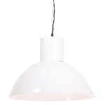 Vidaxl lampe suspendue 25 w blanc rond 48 cm e27