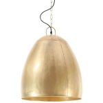 Vidaxl lampe suspendue industrielle 25 w laiton rond 42 cm e27 Vidaxl lampe suspendue industrielle 25 w laiton rond 42 cm e27