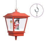 Vidaxl lampe suspendue de nol lumire led pre nol rouge 27x27x45 cm