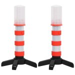 Vidaxl lampes torche de route lectroniques 2 pcs 10, 5x8x21 cm