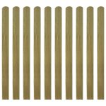 Vidaxl lattes imprgnes de clture 30 pcs bois 120 cm