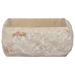 Vidaxl lavabo crme 30x30x13 cm marbre