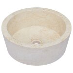 Vidaxl lavabo crme 40x15 cm marbre