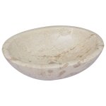 Vidaxl lavabo crme 53x40x15 cm marbre