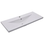 Vidaxl lavabo encastr 101 x 39, 5 x 18, 5 cm cramique blanc