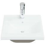 Vidaxl lavabo encastré avec robinet 42x39x18 cm céramique blanc Vidaxl lavabo encastré avec robinet 42x39x18 cm céramique blanc
