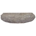 Vidaxl lavabo gris 40x12 cm marbre