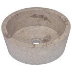 Vidaxl lavabo gris 40x15 cm marbre