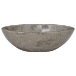 Vidaxl lavabo gris 53x40x15 cm marbre