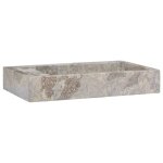 Vidaxl lavabo gris 58x39x10 cm marbre