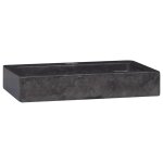 Vidaxl lavabo noir 38x24x6, 5 cm marbre