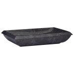 Vidaxl lavabo noir 50x35x10 cm marbre