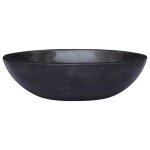 Vidaxl lavabo noir 53x40x15 cm marbre