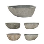 Vidaxl lavabo en pierre de rivière ovale 38 - 45 cm Vidaxl lavabo en pierre de rivière ovale 38 - 45 cm