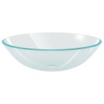 Vidaxl lavabo verre trempé 42 cm transparent Vidaxl lavabo verre trempé 42 cm transparent
