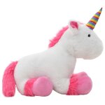 Vidaxl licorne en peluche rose et blanc
