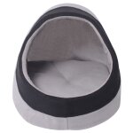 Vidaxl lit pour chats gris et noir xl