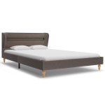 Vidaxl lit avec led et matelas taupe tissu 140 x 200 cm Vidaxl lit avec led et matelas taupe tissu 140 x 200 cm