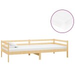 Vidaxl lit avec matelas 90x200 cm bois de pin massif Vidaxl lit avec matelas 90x200 cm bois de pin massif