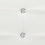 Vidaxl lit avec matelas blanc similicuir 160 x 200cm Vidaxl lit avec matelas blanc similicuir 160 x 200cm