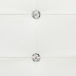 Vidaxl lit avec matelas blanc similicuir 90 x 200 cm