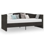 Vidaxl lit avec matelas et éclairage usb noir velours 90x200 cm Vidaxl lit avec matelas et éclairage usb noir velours 90x200 cm
