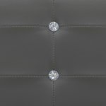 Vidaxl lit avec matelas gris similicuir 90 x 200 cm